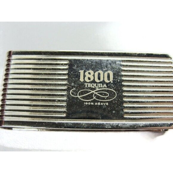 Silver Tone Tequila Money Clip Stainless Wallet Credit Card Cash ID Holder - Picture 5 of 9